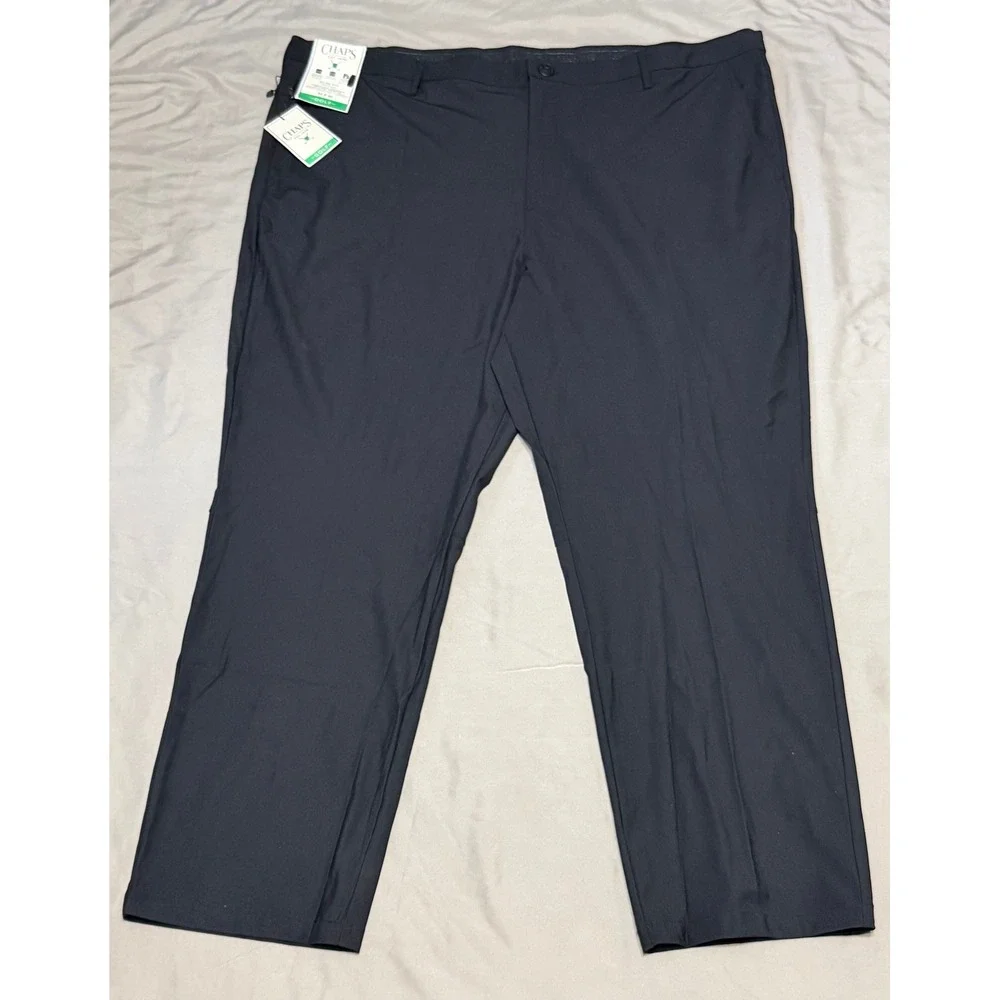 Chaps Golf Men 44x30 Black Onyx Slim Fit Performance Chino Pants NWT